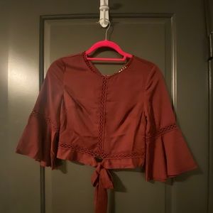 Cropped J.O.A. Los Angeles shirt